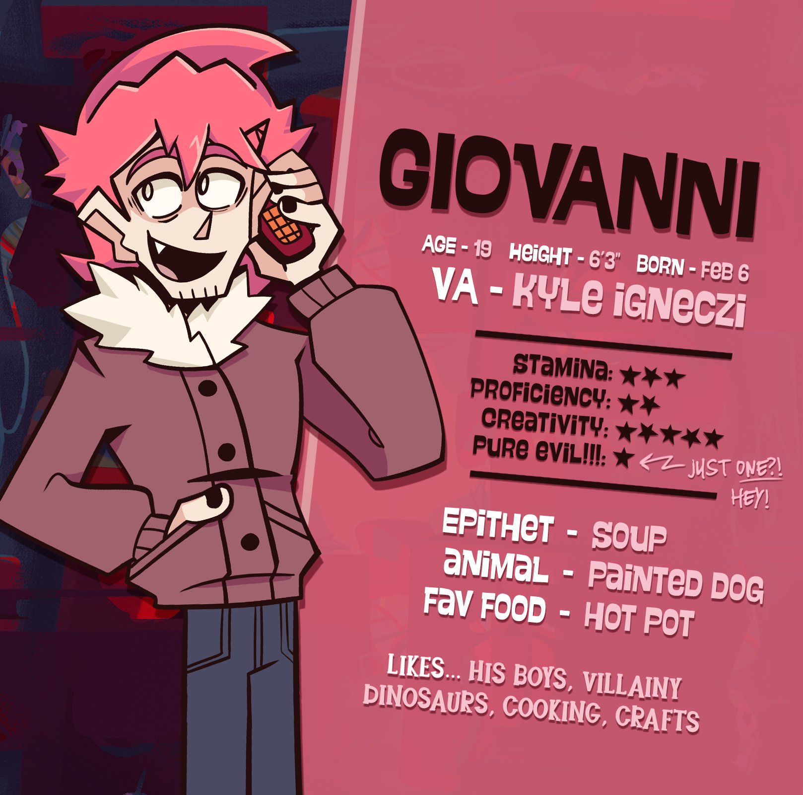 giovanni potage's official promotion card for prison of plastic.