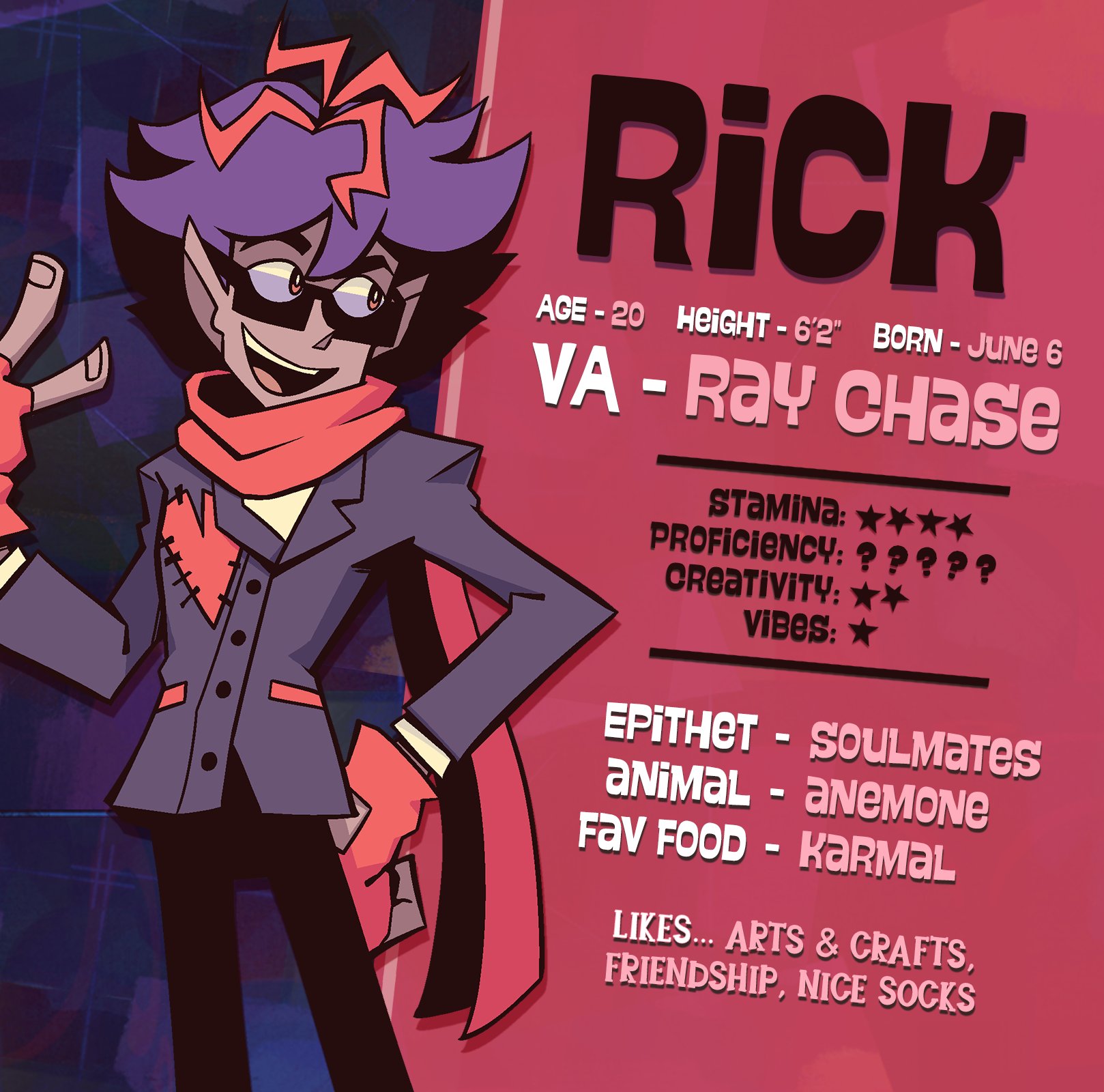 rick shades' official promotion card for prison of plastic.